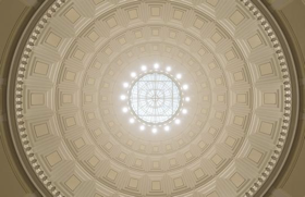 Skylight in MIT's dome, which was restored by SGH Construction
